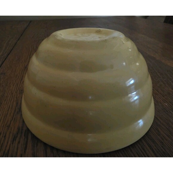 Vintage Bauer  Beehive Ringware Mixing Bowl 5 1/4" Yellow USA - Picture 4 of 6